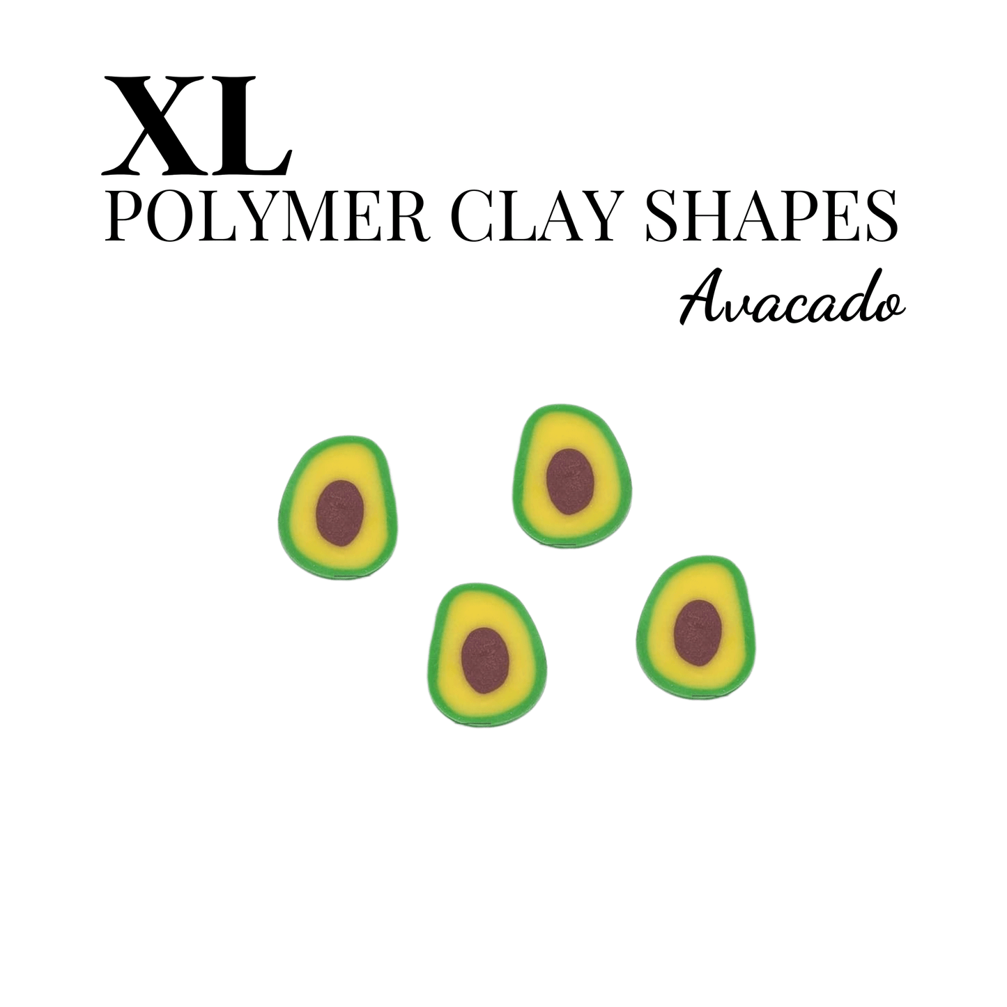 XL POLYMER CLAY SHAPES - FRUIT - CRAFT SUPPLIES