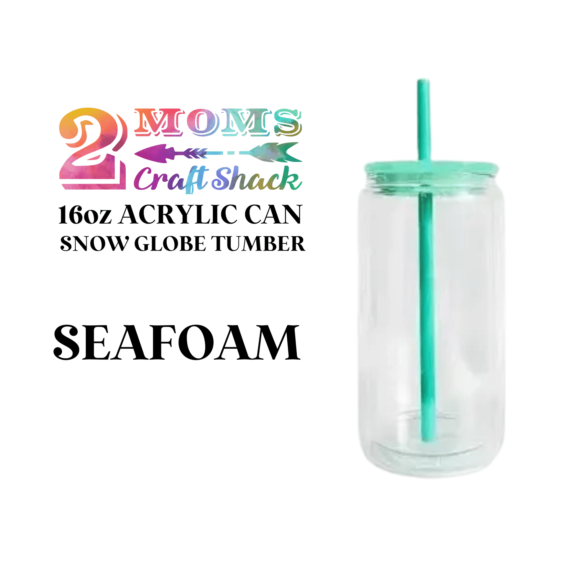 16oz ACRYLIC CAN SNOW GLOBE TUMBLER - BLANK