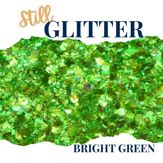 BRIGHT GREEN - Still Glitter - glitter