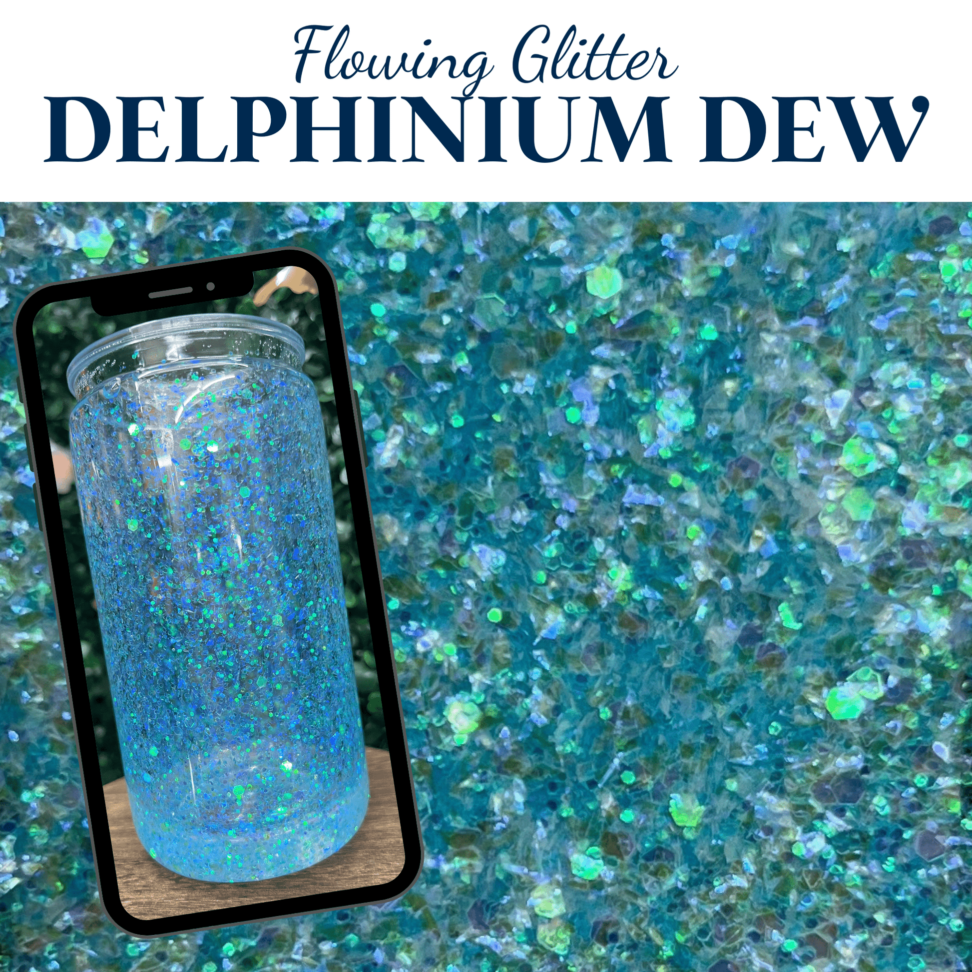 DELPHINIUM DEW - Flowing Glitter - glitter