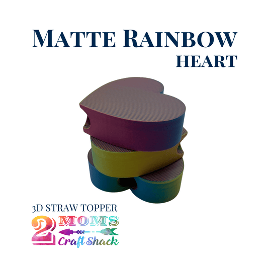 HEART - 3D STRAW TOPPER - NEW