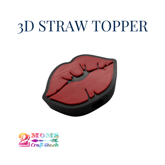 LIPS - 3D STRAW TOPPER - NEW