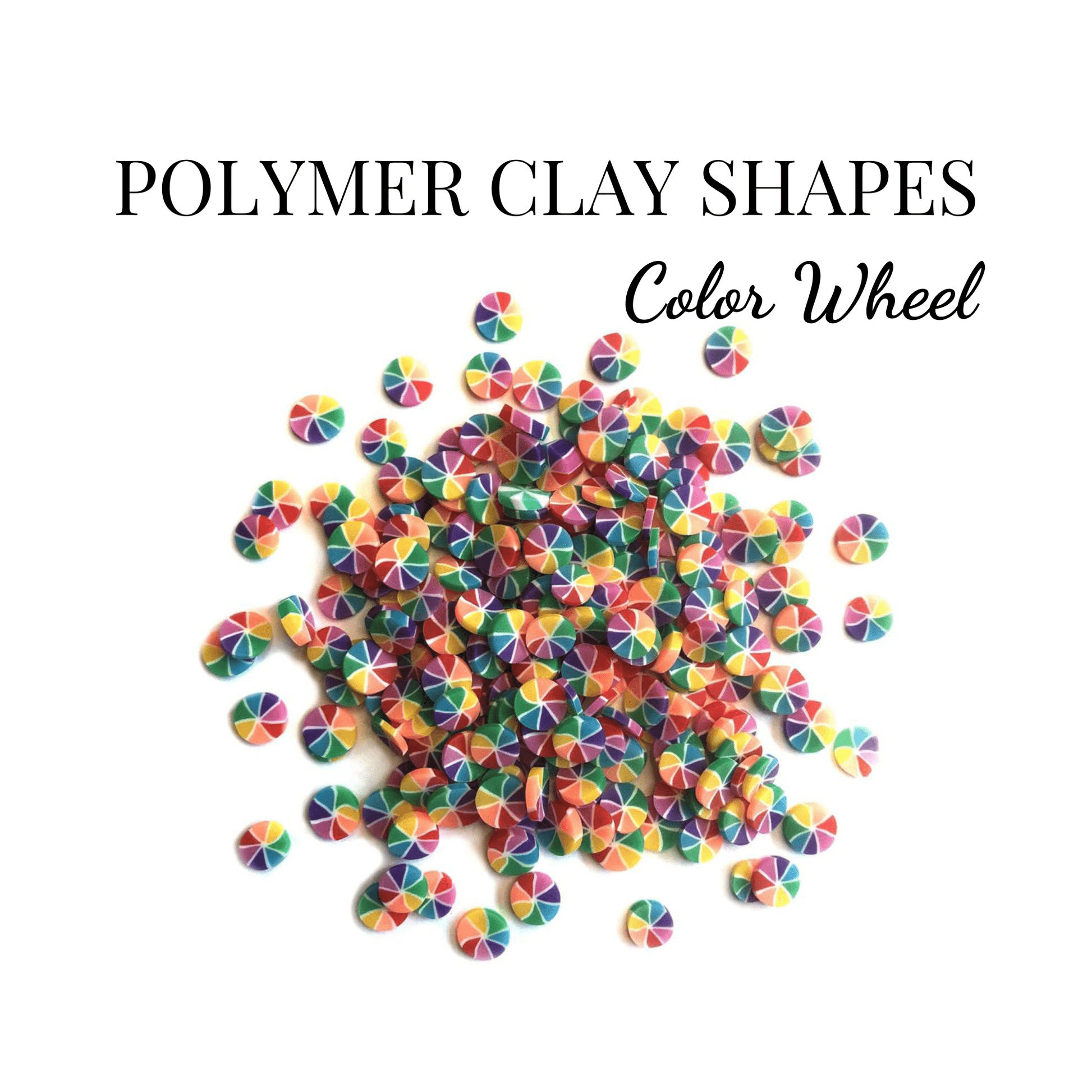 POLYMER CLAY SHAPES - COLOR WHEEL - CRAFT SUPPLIES