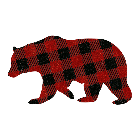 BUFFALO PLAID BEAR - CHRISTMAS