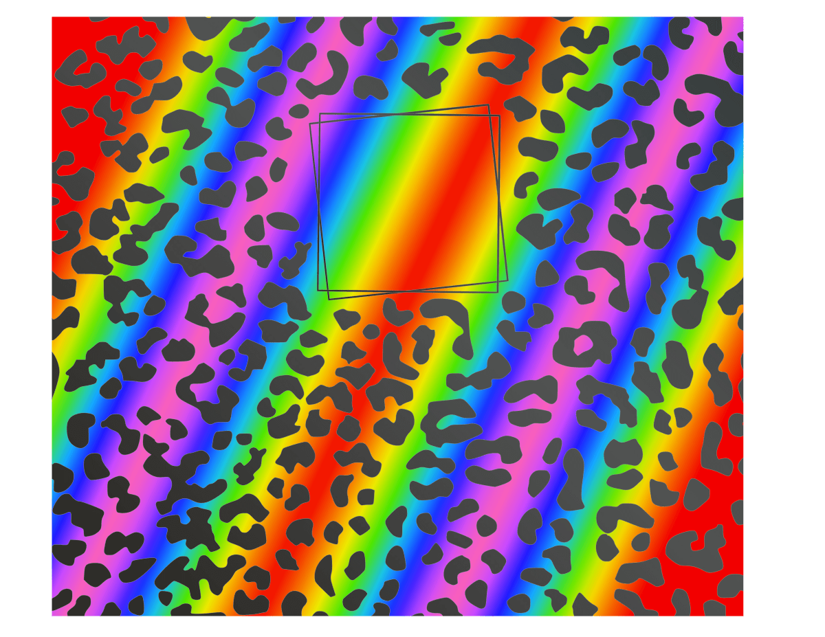 RAINBOW LEOPARD - BLANK PRINTABLE FILE - DIGITAL