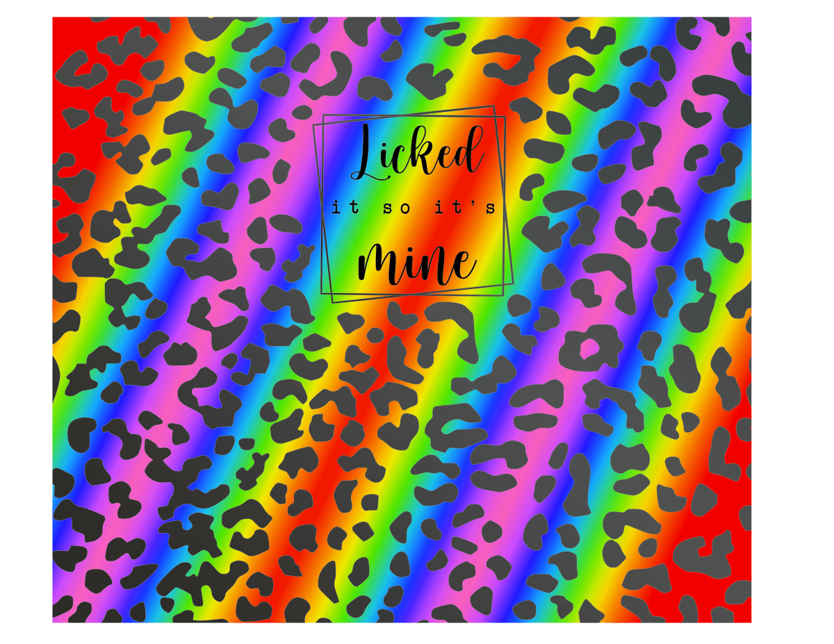 RAINBOW LEOPARD - LICKED IT DIGITAL FILE - DIGITAL